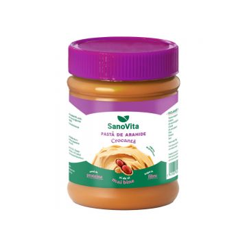 Pasta de alune crocanta, 375ml, SanoVita