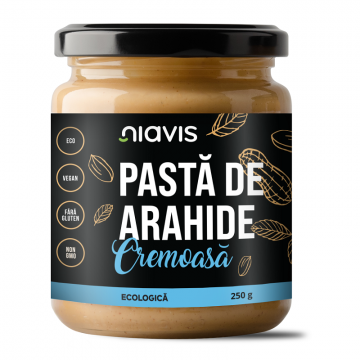 Pasta de arahide cremoasa ecologica, 250g, Niavis