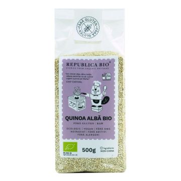 Quinoa alba fara gluten, 500g, Republica Bio