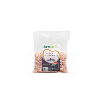 Sare roz de Himalaya grunjoasa, 500g, SanoVita