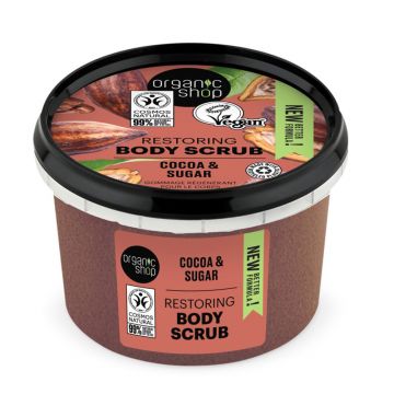 Scrub de corp Belgian Chocolate, 250ml, Organic Shop