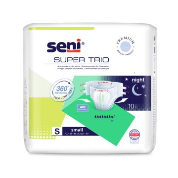 Scutece pentru adulti Super Trio Small, 10 bucati, Seni