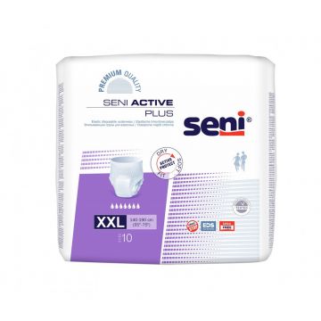 Scutece pentru adulti tip chilot Active Plus XXL, 10 bucati, Seni