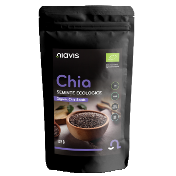 Seminte de chia ecologice, 125g, Niavis