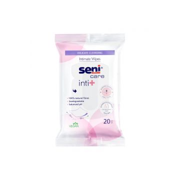 Servetele umede biodegradabile Care Inti+, 20 bucati, Seni