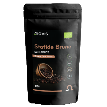 Stafide brune ecologice, 125g, Niavis