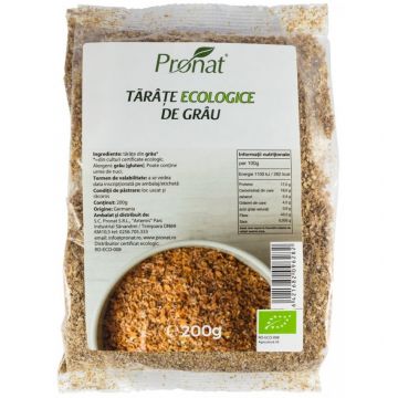 Tarate de grau Bio, 200g, Pronat