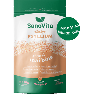Tarate de Psyllium, 150g, SanoVita