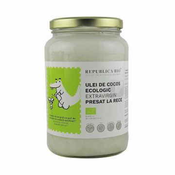 Ulei de cocos extravirgin presat la rece, 1550ml, Republica Bio