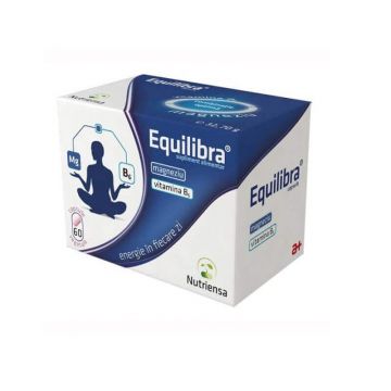 Magneziu + vitamina B6, Equilibra, 60 capsule, Antibiotice SA