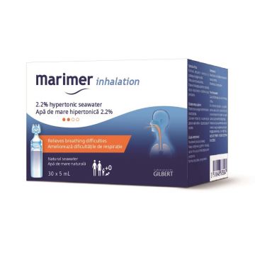 Marimer Inhalații 2,2%, 30 unidoze x 5 ml, Gilbert