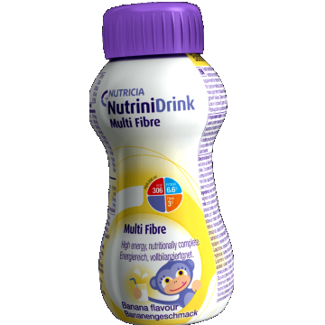 Nutridrink Multi Fibre cu aromă de banane, 200 ml, Nutricia