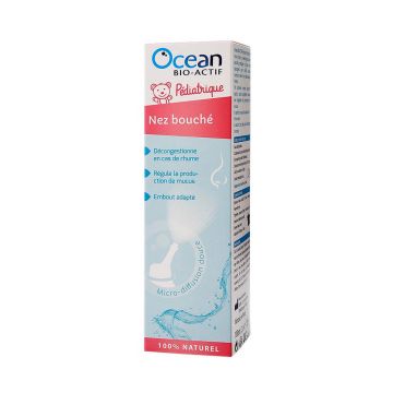 Ocean BIO-ACTIF Pediatric Nas infundat, Apa de mare hipertonica pentru copii, 100ml, Yslab