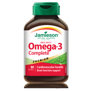 Omega-3 Complet Premium, 80 capsule, Jamieson