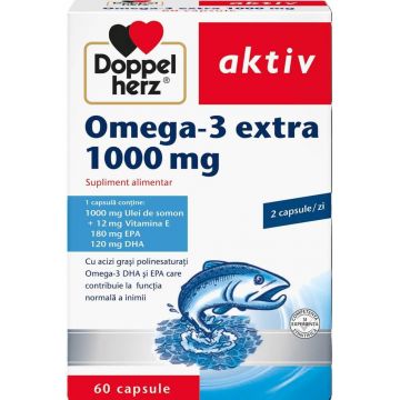 Omega 3 extra 1000 mg, 60 capsule, Doppelherz