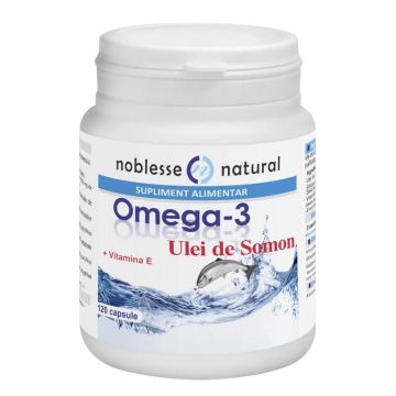 Omega 3 Ulei de Somon și Vitamina E, 120 capsule, Noblesse