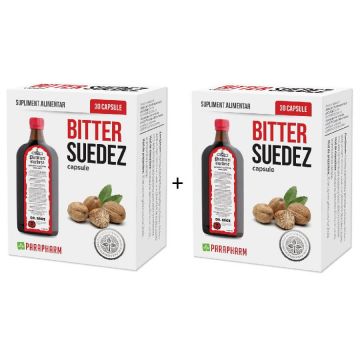 Pachet Bitter Suedez, 30+30 capsule (1+1), Parapharm