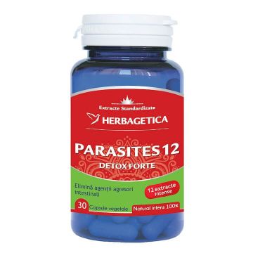 Parasites 12 Detox Forte, 30 capsule, Herbagetica