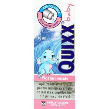 Picături nazale, Quixx Baby, 10 ml, Pharmaster