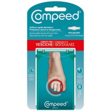 Plasturi interdigitali pentru bășici Blister Toes, 8 bucati, Compeed