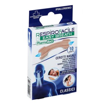 Plasturi nazali Respiri Ușor Pharmadoct, 10 bucăți, Eurosirel 