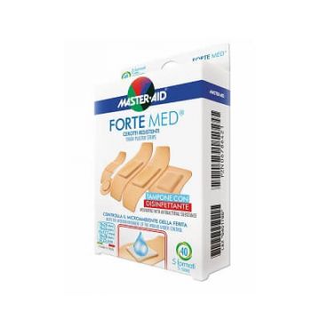 Plasturi ultra rezistenți Forte Med Master-Aid, 5 mărimi, 40 bucăți , Pietrasanta Pharma
