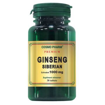 Premium Ginseng Siberian, 30 tablete, Cosmopharm