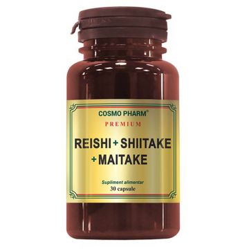 Premium Reishi Shitake Maitake, 30 capsule, Cosmopharm