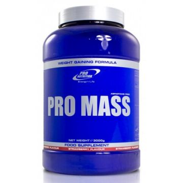 Pro Mass cu aroma de capsuni, 1600 g, Pro Nutrition