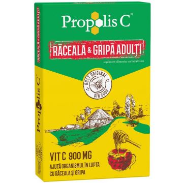 Propolis C răceala și gripa adulți, 8 plicuri, Fiterman Pharma