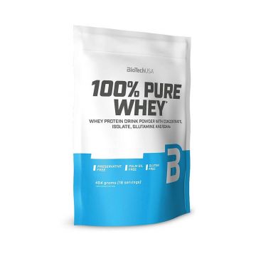 Pudra proteică 100% Pure Whey Unflavoured, 454 g, BioTech USA