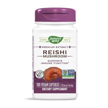 Reishi Natures Way, 100 capsule, Secom