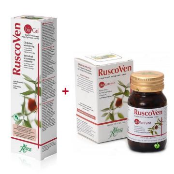 Ruscoven plus, 50 capsule + Ruscoven gel bio, 100 ml, Aboca