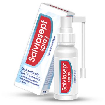 Salviasept spray pentru gât, 20 ml, Zdrovit