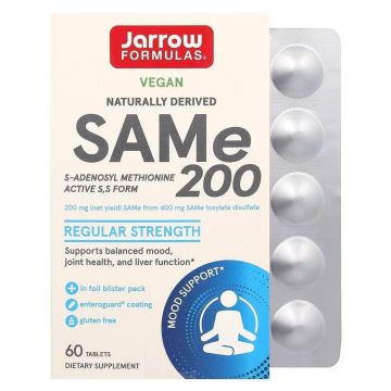 Sam-e Full Potency 200 mg Jarrow Formulas, 60 tablete, Secom