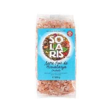 Sare roz de Himalaya cristale, 500 g, Solaris