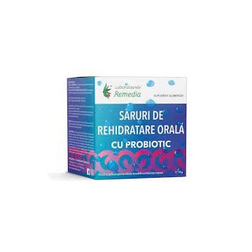 Săruri de rehidratare cu probiotic, 20 plicuri, Remedia