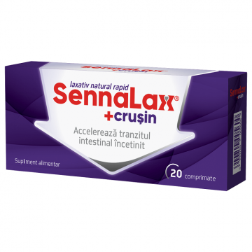 Sennalax plus Crușin, 20 comprimate, Biofarm