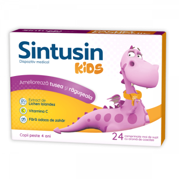 Sintusin Kids, 24 comprimate de supt, Zdrovit