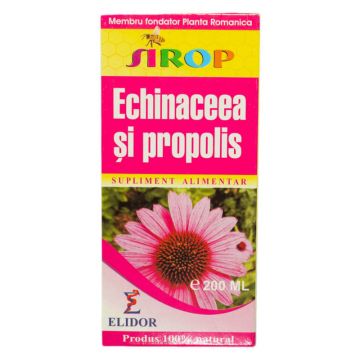 Sirop de echinacea si propolis, 200ml, Elidor