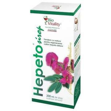 Sirop Hepeto, 200 ml, Bio Vitality