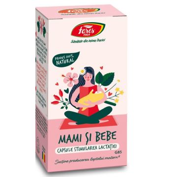Stimularea lactatiei Mami si Bebe, G85, 60 capsule, Fares