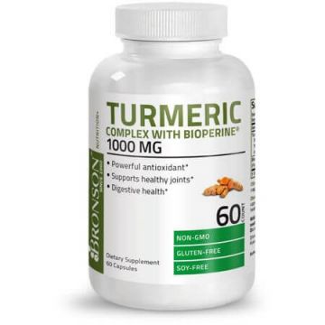 Turmeric 1000 mg cu Bioperina 5 mg, 60 capsule, Bronson Laboratories