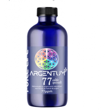 ARGENTUM+ editie specialt 77ppm, Argint Coloidal Ionic, 120ml, Pure Life