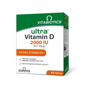 Ultra Vitamina D3 2000 U.I., 96 tablete, Vitabiotics