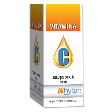 Vitamina C soluție orală, 10 ml, Hyllan