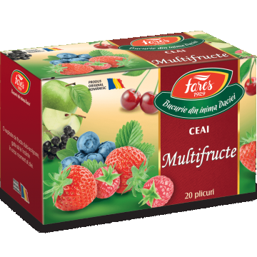 Ceai multifructe, 20 plicuri, Fares