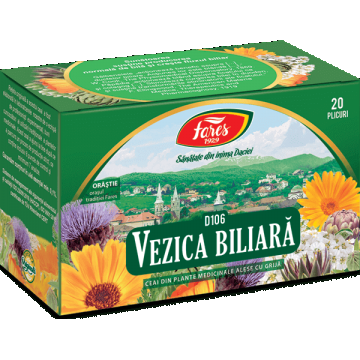 Ceai Vezica Biliara, 20 plicuri, Fares
