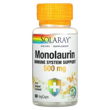 Monolaurin 500mg Solaray, 60 capsule, Secom