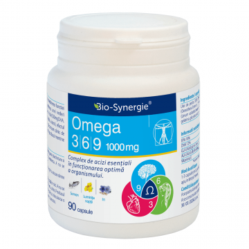 Omega 3-6-9 1000 mg, 90 capsule, Bio Synergie